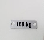 Load plate 160kg 9x26mm