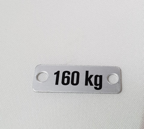 Load plate 160kg 9x26mm